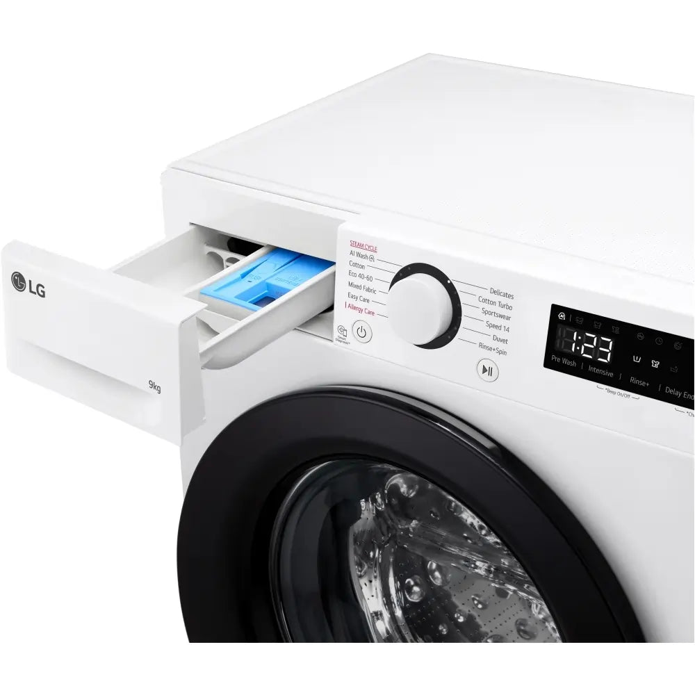 LG F2Y509WBLN1 Washing Machine in White 1200rpm 9kg - White | Atlantic Electrics - 40464353853663 