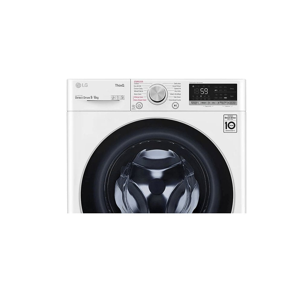 LG FWV696WSE 9kg/6kg 1400 Spin Washer Dryer White | Atlantic Electrics - 39478154756319 