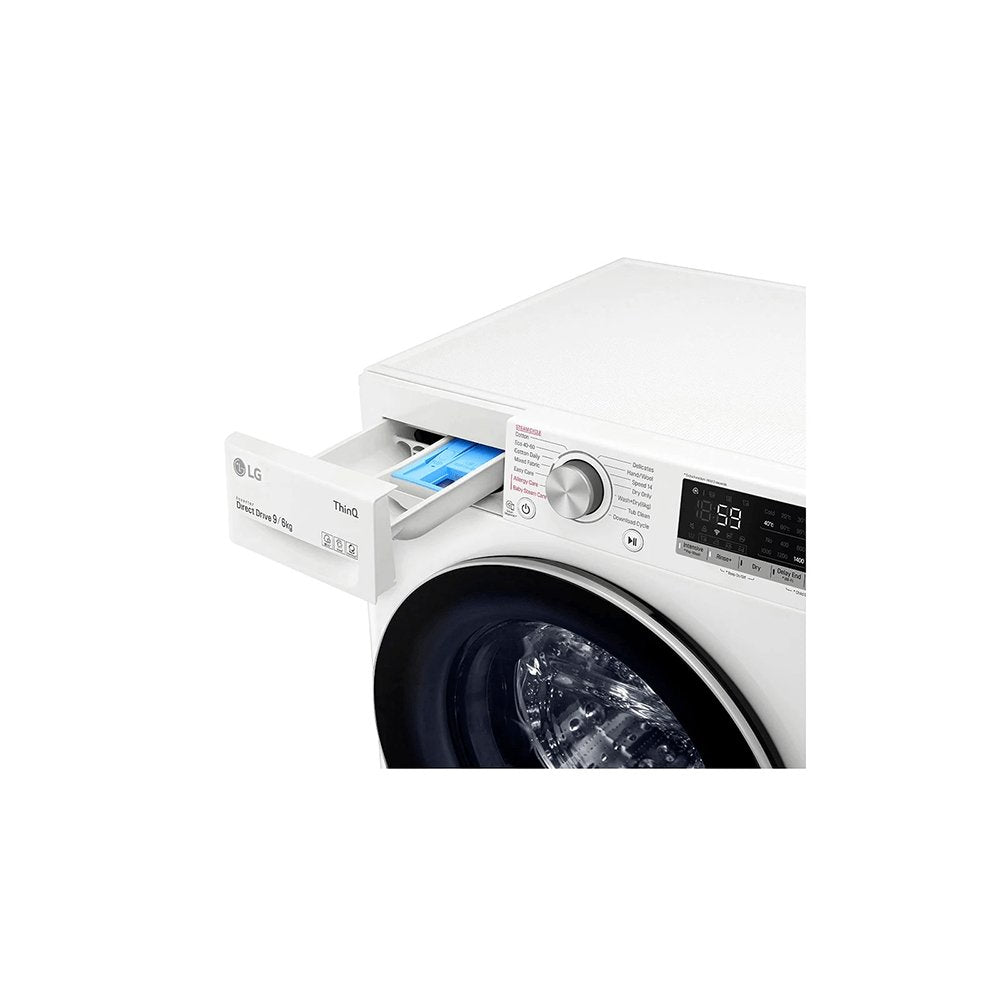 LG FWV696WSE 9kg/6kg 1400 Spin Washer Dryer White | Atlantic Electrics - 39478154789087 