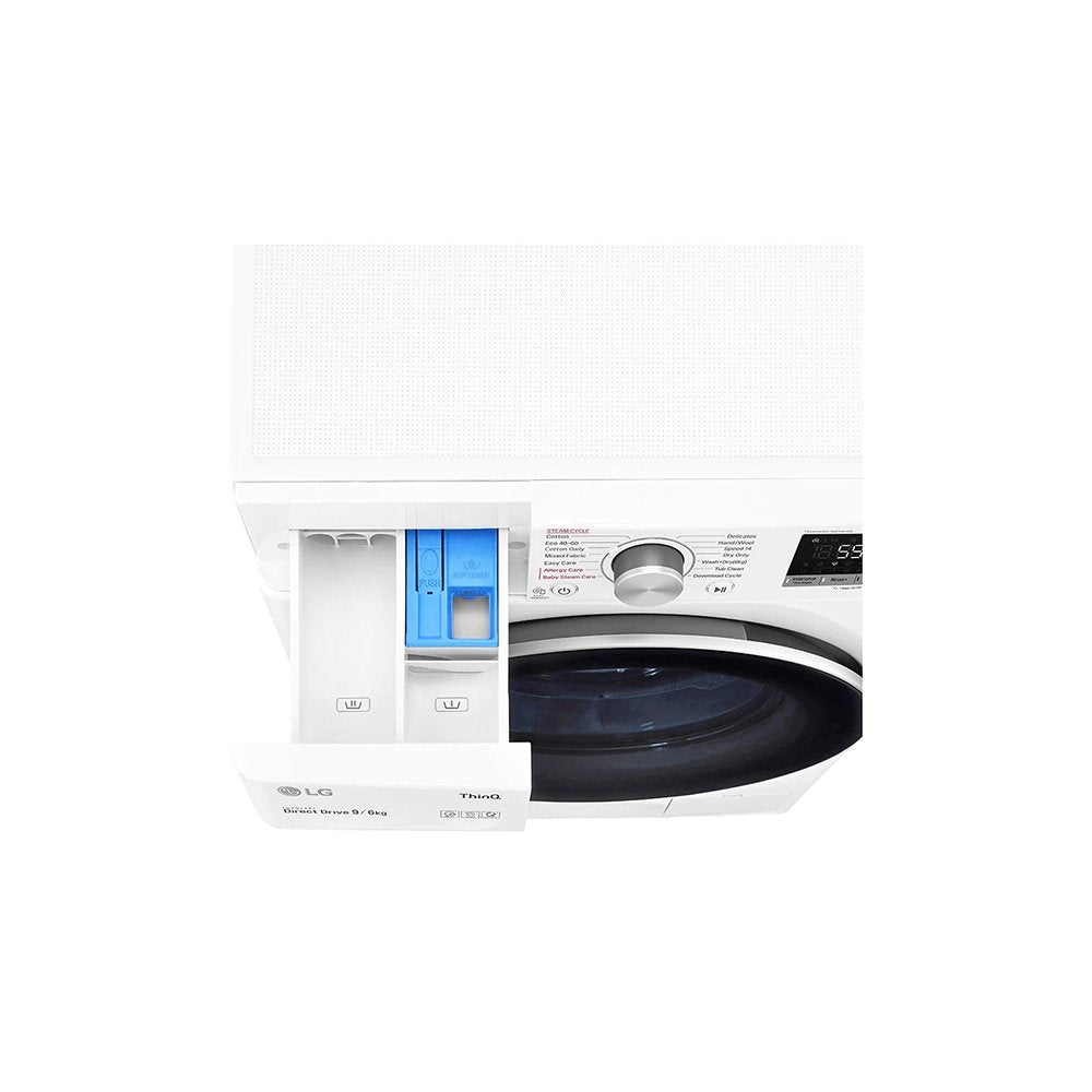 LG FWV696WSE 9kg/6kg 1400 Spin Washer Dryer White | Atlantic Electrics - 39478154854623 