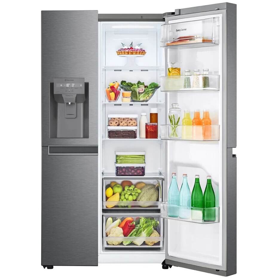 LG GSLD50DSXM 91.3cm Frost Free American Style Fridge Freezer Graphite | Atlantic Electrics - 39478157476063 