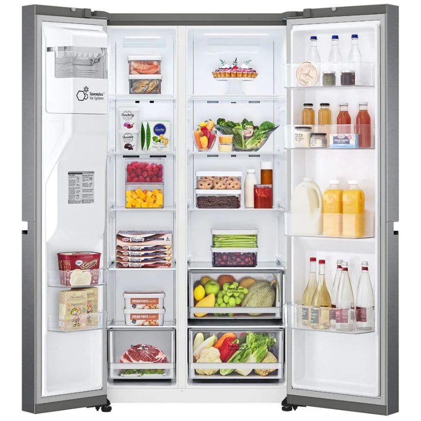 LG GSLV50DSXM Plumbed 60/40 American Fridge Freezer No Frost Graphite - F Rated | Atlantic Electrics