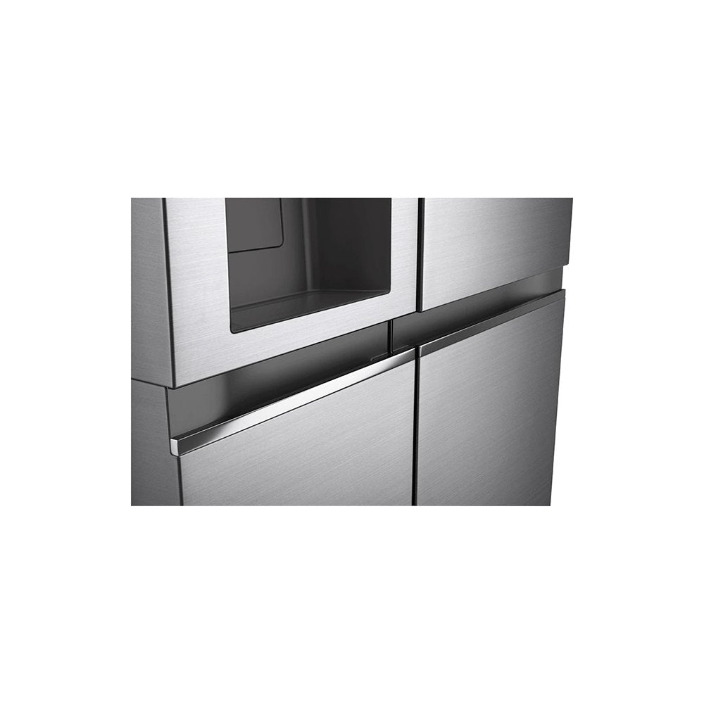 LG NatureFRESH™ GSLV71PZTF Non-Plumbed Total No Frost American Fridge Freezer - Steel | Atlantic Electrics - 39478157377759 