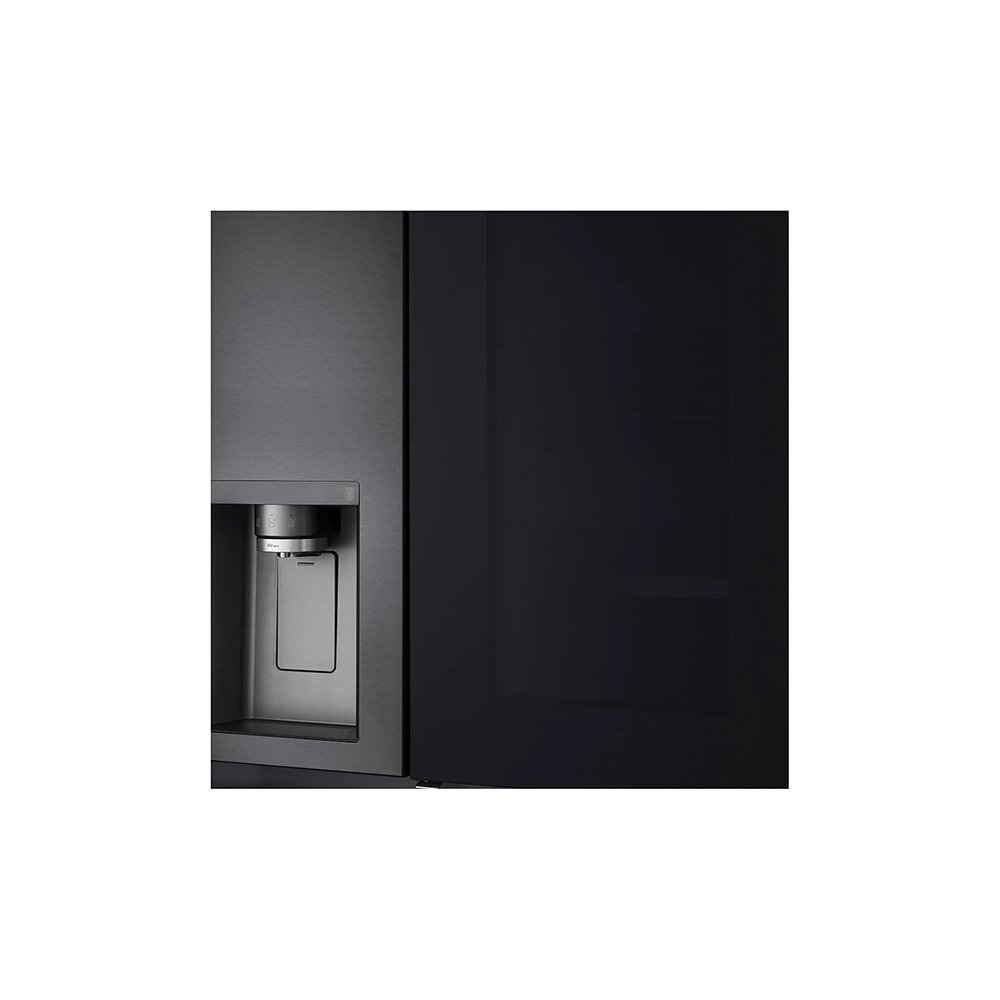 LG GSXV90MCAE 635 Litre Frost Free Plumbed American Style Fridge Freezer, 91.3cm Wide - Matte Black | Atlantic Electrics - 39478158131423 