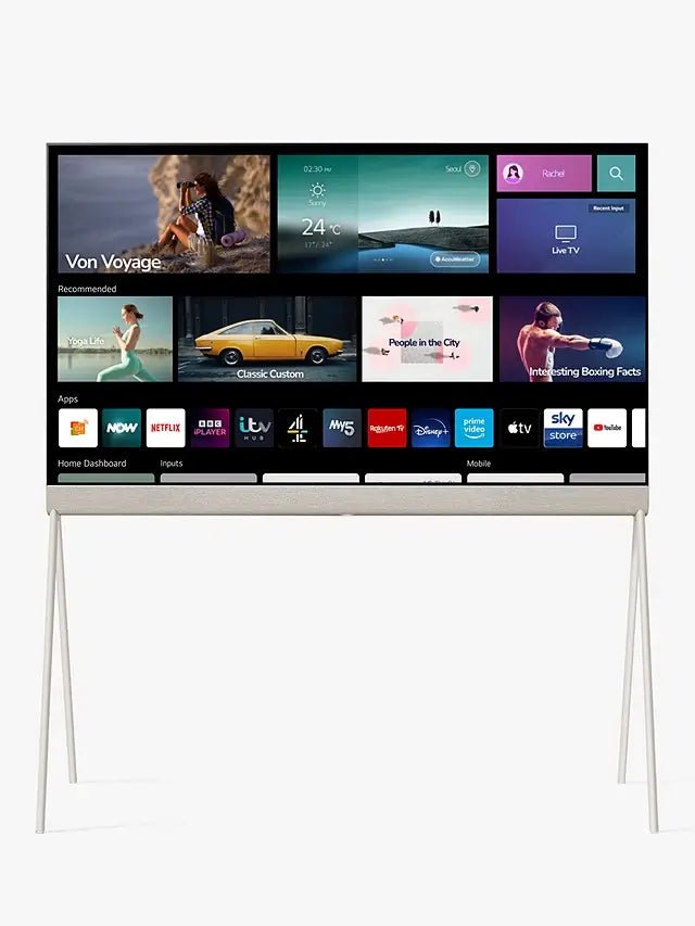 LG Objet Collection Posé 48LX1Q6LA (2022) OLED HDR 4K Ultra HD Smart TV, 48 inch with All Around-Design, Calming Beige | Atlantic Electrics