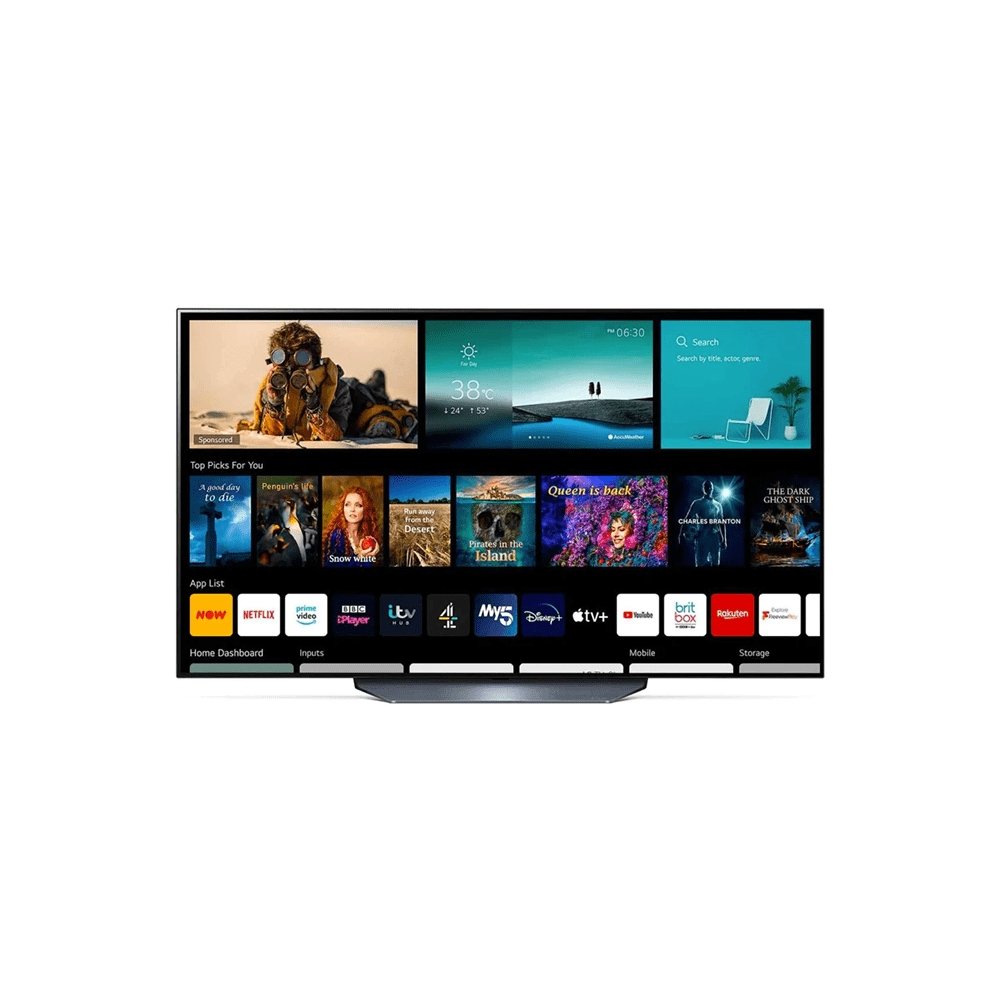 LG OLED55B16LA (2021) OLED HDR 4K Ultra HD Smart TV, 55 inch with Freeview Play/Freesat HD & Dolby Atmos, Black | Atlantic Electrics