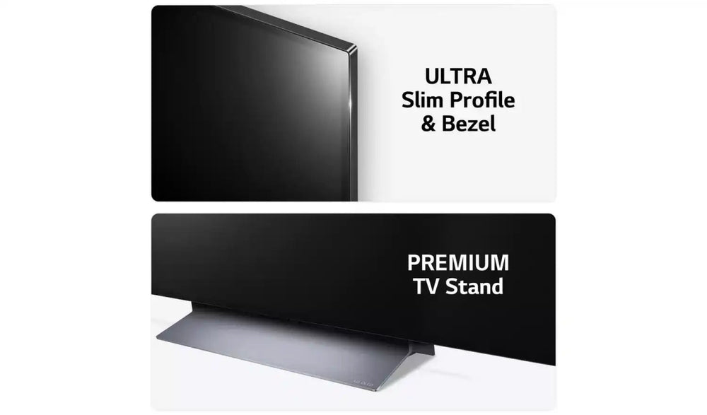 LG OLED83C34LA (2023) OLED HDR 4K Ultra HD Smart TV, 83 inch with Freeview Play/Freesat HD & Dolby Atmos - Dark Titan | Atlantic Electrics - 40452204789983 