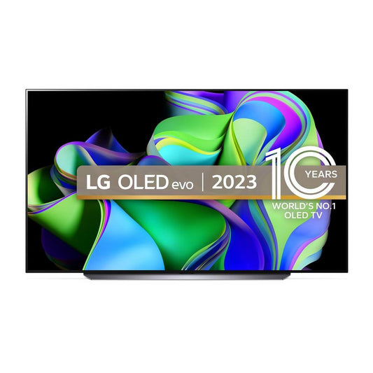 LG OLED83C34LA (2023) OLED HDR 4K Ultra HD Smart TV, 83 inch with Freeview Play/Freesat HD & Dolby Atmos - Dark Titan | Atlantic Electrics