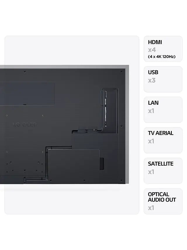 LG OLED83G36LA (2023) OLED HDR 4K Ultra HD Smart TV, 83 inch with Freeview Play/Freesat HD, Dolby Atmos & One Wall Design - Titanium Grey | Atlantic Electrics - 40452205314271 