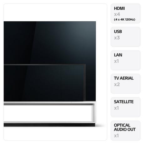 LG OLED88Z39LA 88" Z3 8K OLED evo Smart TV Black (2023) | Atlantic Electrics - 40917069005023 