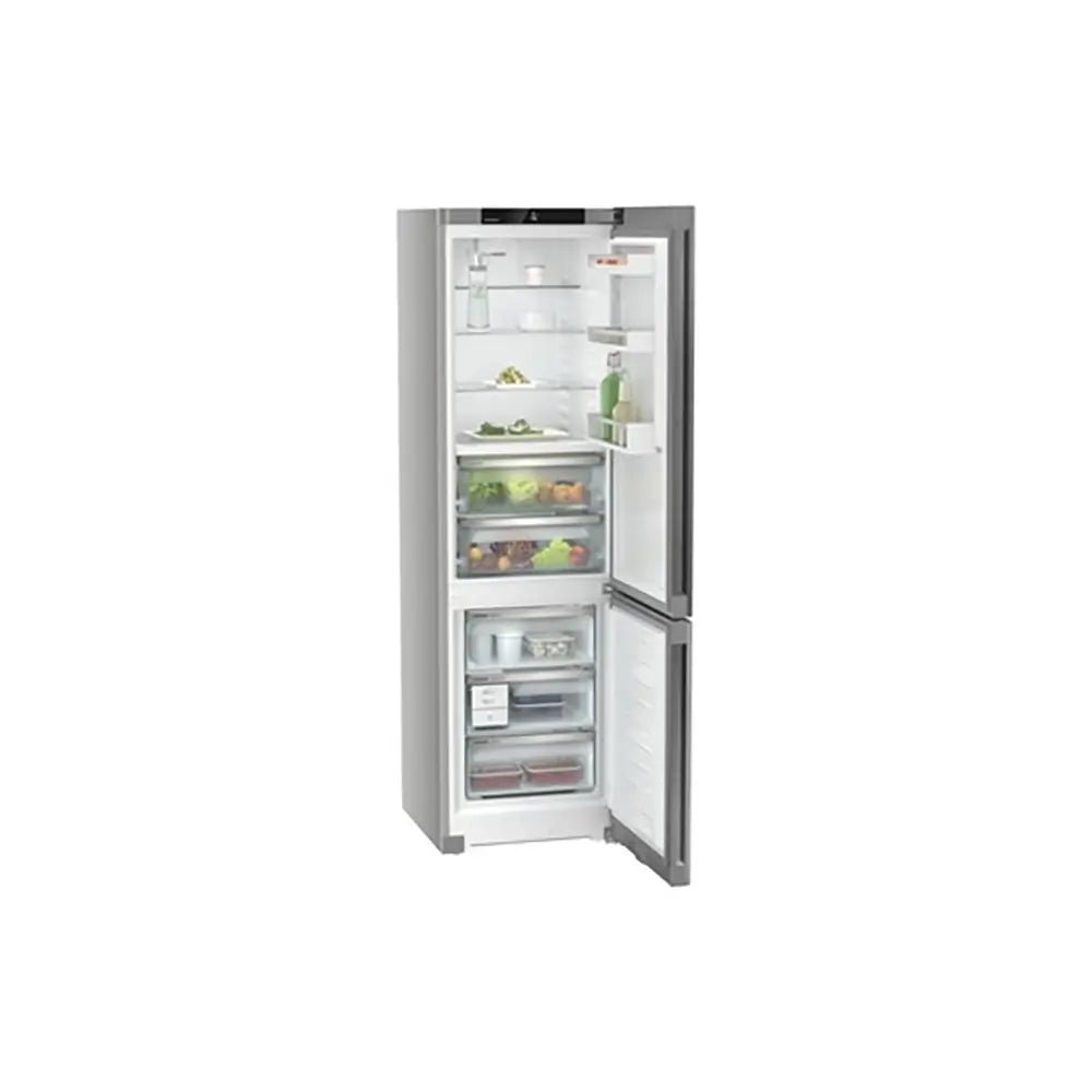 Liebherr CBNSDA5723 Plus 360 Litre Freestanding Fridge-Freezer with BioFresh and NoFrost, 59.7cm Wide - Silver | Atlantic Electrics - 40217331204319 