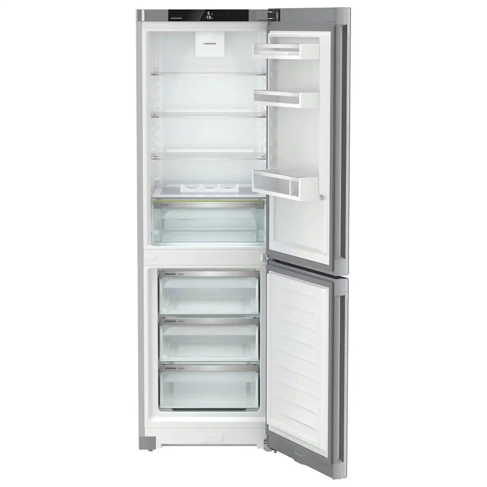 Liebherr CNSDC5203 60cm 60/40 Frost Free Fridge Freezer with EasyFresh - Silver | Atlantic Electrics - 40472265228511 