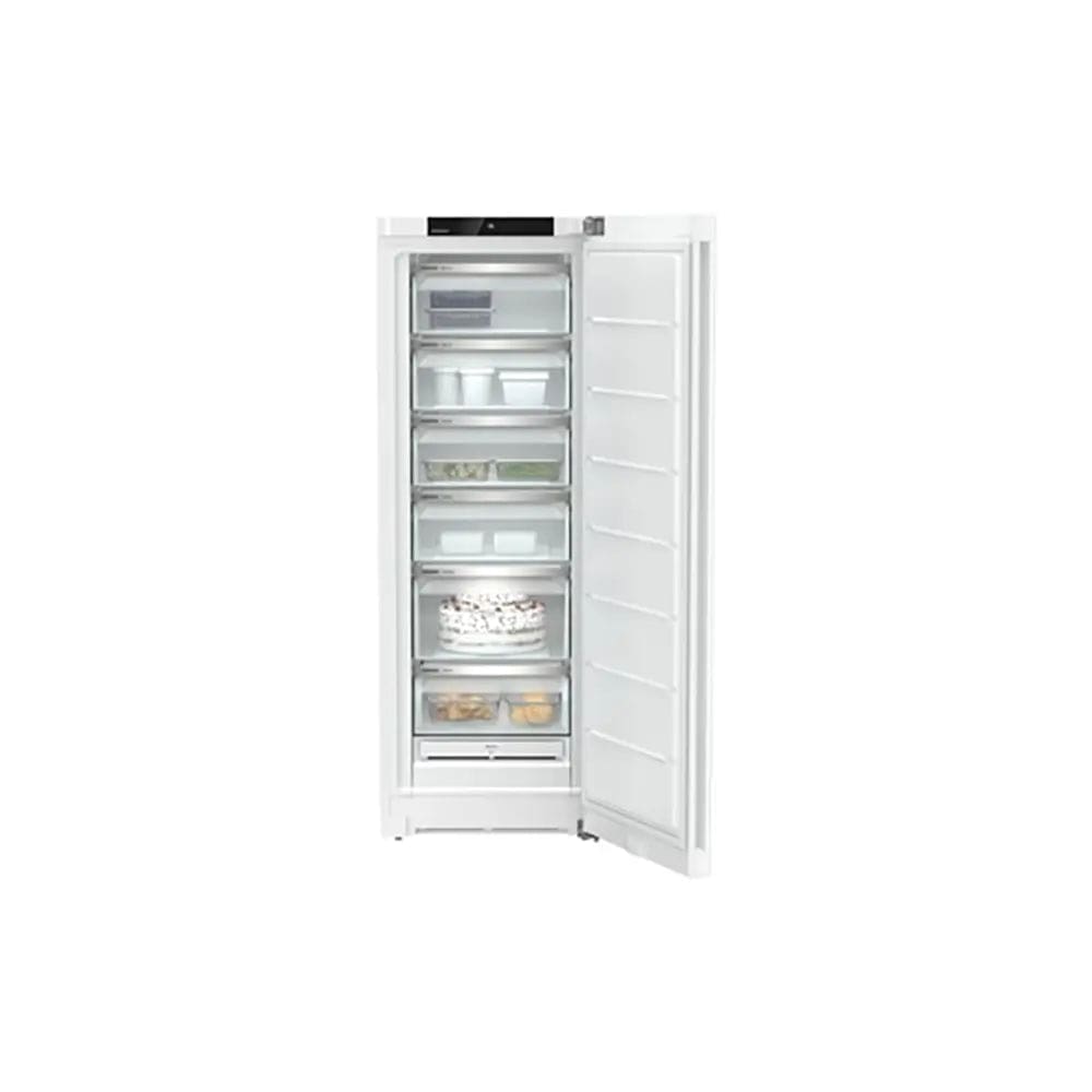 Liebherr FNE5026 Plus 238 Litre Freestanding Freezer with NoFrost, 6 Drawers, 59.7cm Wide - White | Atlantic Electrics - 39478189326559 