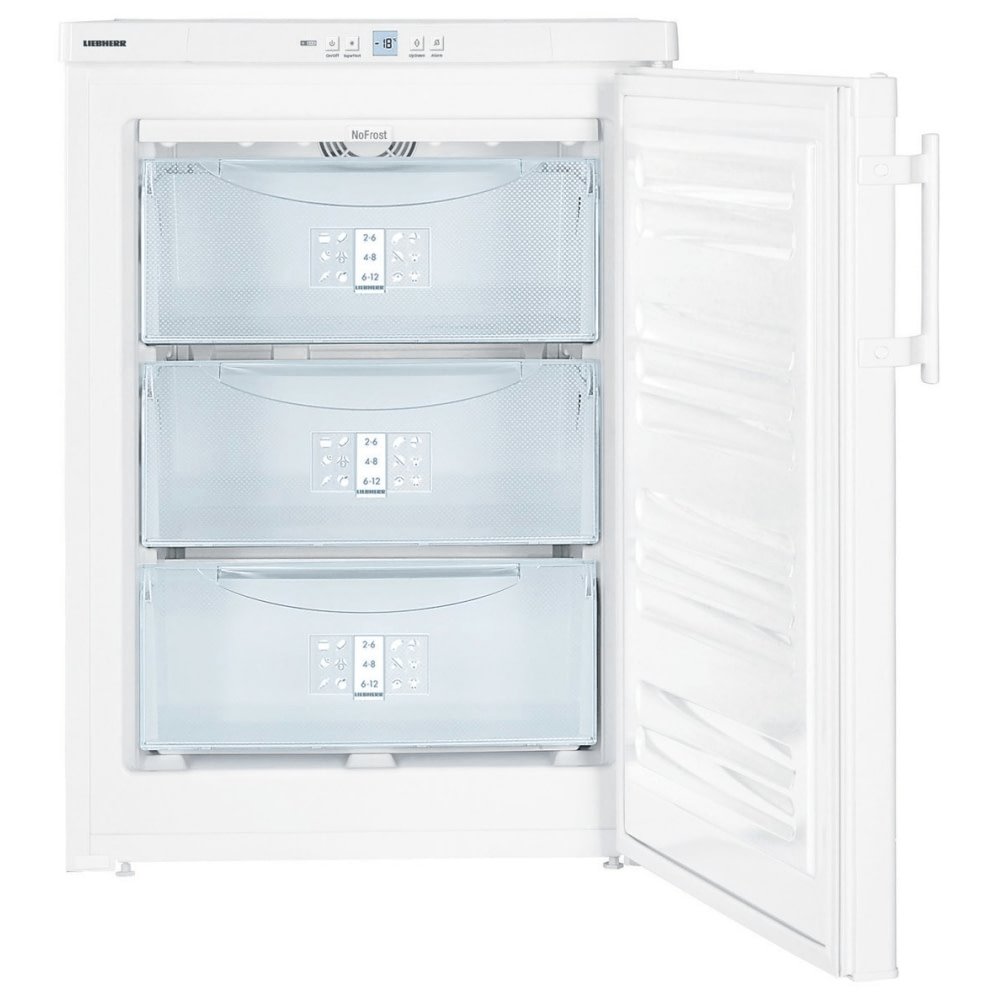 Liebherr GN1066 99 Litre Premium Under Counter Freestanding Freezer with NoFrost 60.2cm Wide- White | Atlantic Electrics