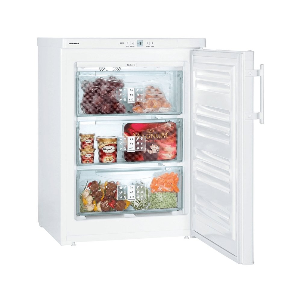 Liebherr GN1066 99 Litre Premium Under Counter Freestanding Freezer with NoFrost 60.2cm Wide- White | Atlantic Electrics