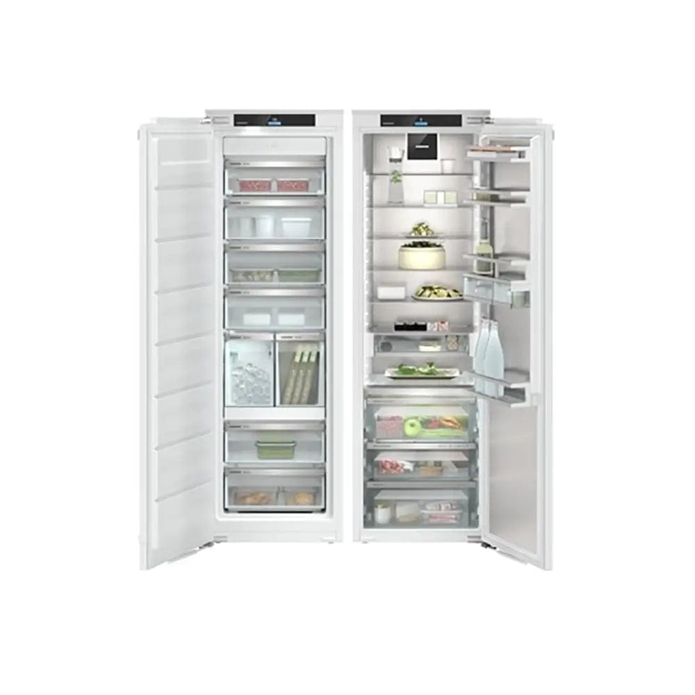 Liebherr IXRF5185 Peak Integrated Side-by-Side Combination Fridge Freezer with BioFresh and NoFrost, 293L/213L, Fixed Door Assembly - 55.9cm Wide | Atlantic Electrics - 39478196142303 