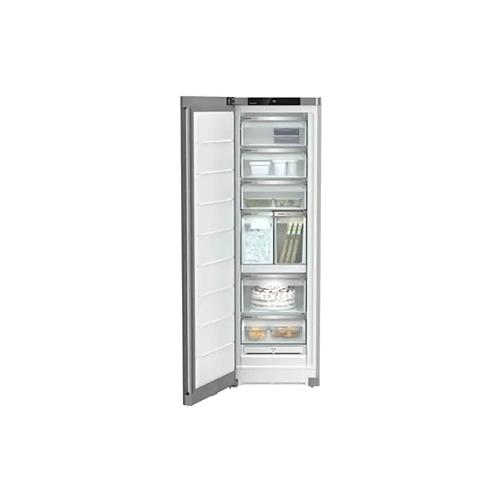 Liebherr Plus SFNsfe5247 185.5x60cm 278L No Frost Stainless Steel Tall Freezer with Ice Maker | Atlantic Electrics - 39478214787295 