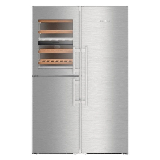 Liebherr SBSES8486 121cm Side By Side Biofresh-Plus Fridge Icemaker & Wine Storage | Atlantic Electrics