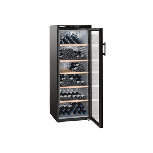Liebherr WKB4212 Vinothek 402 Litre Wine Storage Cabinet, 200 Bordeaux Bottles, 60cm Wide - Black - Insulated Glass | Atlantic Electrics