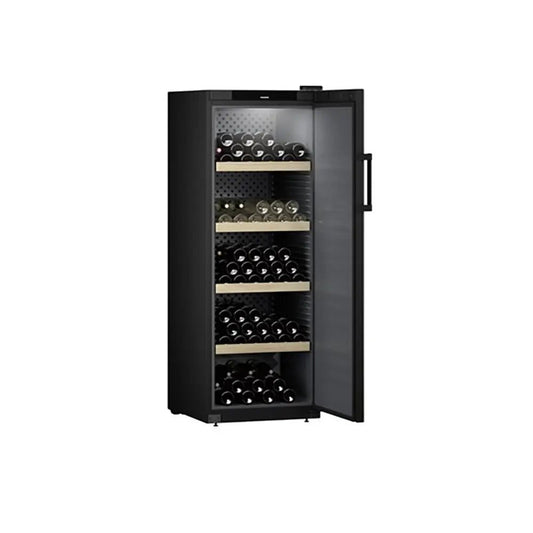 Liebherr WSBL5001 GrandCru 378 Litre Wine Storage Fridge, 196 0.75 Litre Bordeaux Bottles, 59.7cm Wide - Black | Atlantic Electrics