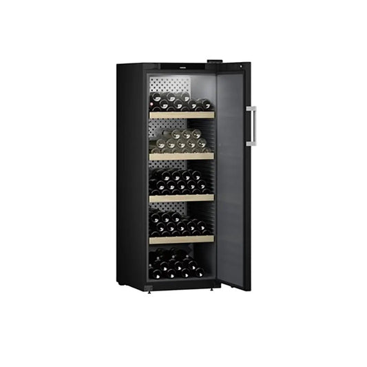 Liebherr WSBLI5031 GrandCru Selection 378 Litre Wine Storage Fridge, 196 0.75 Litre Bordeaux Bottles, 59.7cm Wide - Black | Atlantic Electrics