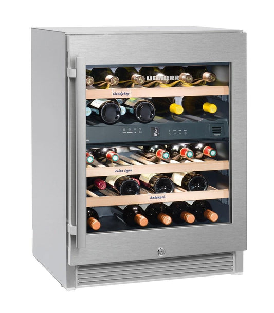 Liebherr WTES1672 Freestanding Vinidor Double Zone Wine Cabinet With Glass Door | Atlantic Electrics