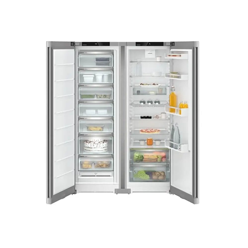 Liebherr XRFSF5220 Plus Side-by-Side Combination Fridge Freezer with NoFrost - 59.7cm Wide - Silver | Atlantic Electrics - 39478242083039 