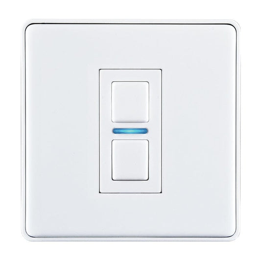 Lightwave L21 Smart Series Dimmer, 350 W, 230 V, White 1 Gang | Atlantic Electrics