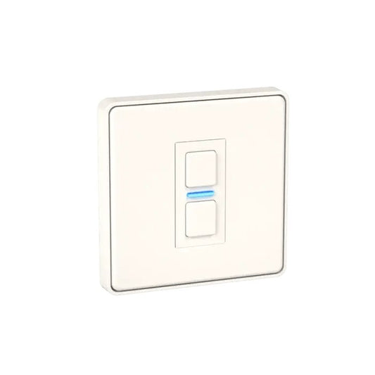 Lightwave LP21WH Smart Dimmer, 1 Gang, Works with Alexa, Google Assistant, HomeKit, iOS & Android Compatible - White Metal | Atlantic Electrics
