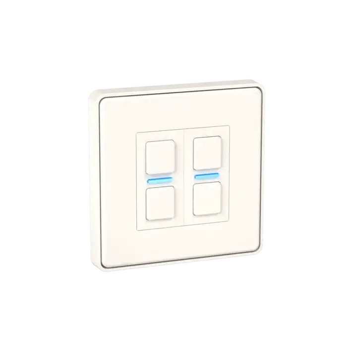 Lightwave LP22WHMK2 Smart Dimmer with Energy Monitoring, 2 Gang, White Metal - Works with Alexa, Google Assistant, HomeKit. iOS & Android Compatible | Atlantic Electrics - 39478242476255 