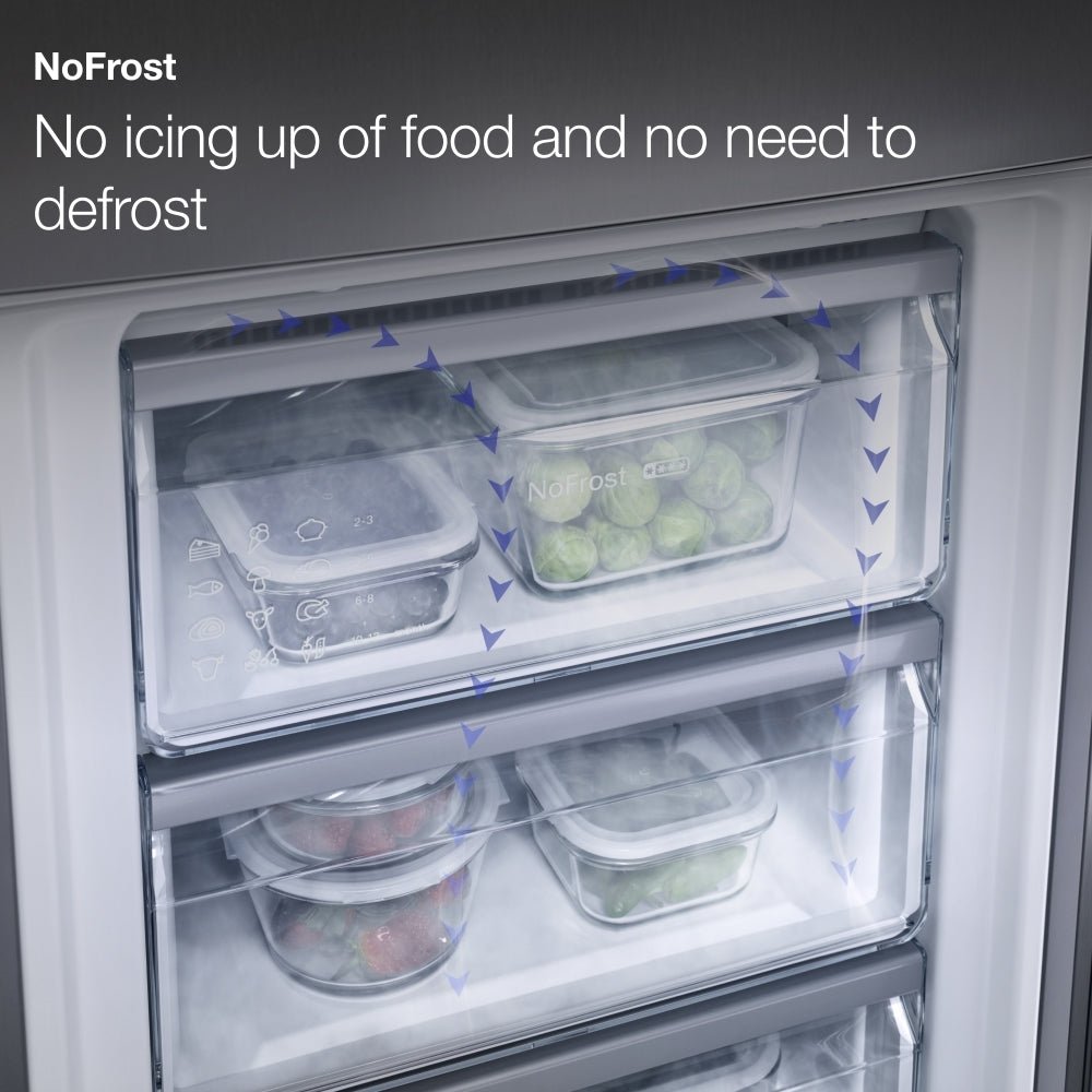 Miele FNS7770E 213 Litre Built-In Freezer with NoFrost, 8 Drawers - 55.9cm Wide | Atlantic Electrics - 41499136229599 