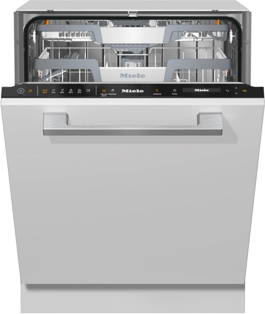 Miele G7460-SCVI Fully Integrated Dishwasher, AutoDos with Integrated PowerDisk - CleanSteel/Obsidian Black | Atlantic Electrics