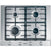 Thumbnail Miele KM2010SS 4 Burner 65cm Gas Hob Stainless Steel | Atlantic Electrics- 41590361129183