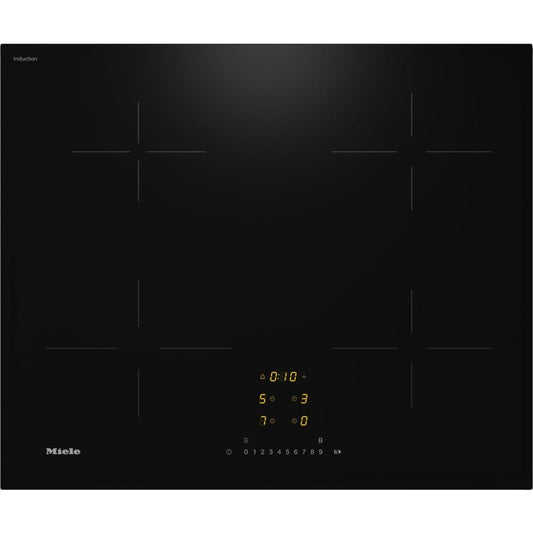 Miele KM7361FL Induction Hob with Onset Controls, 4 Cooking Zones - Black | Atlantic Electrics