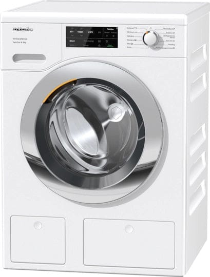 Miele W1 Chrome WEG665 9kg Washing Machine with 1400 rpm - White | Atlantic Electrics