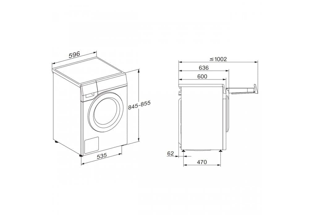 Miele WEI865 Freestanding Washing Machine, 9kg Load, 1600rpm Spin, White | Atlantic Electrics