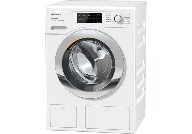 Miele WEI865 Freestanding Washing Machine, 9kg Load, 1600rpm Spin, White | Atlantic Electrics