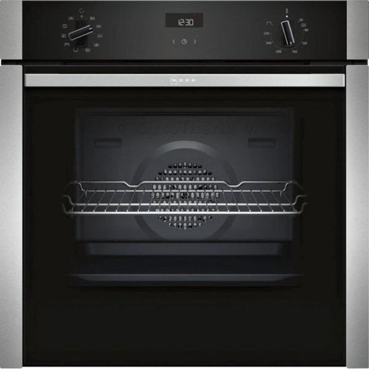 Neff B3ACE4HN0B Slide & Hide Built In Electric Single Oven - Stainless Steel | Atlantic Electrics