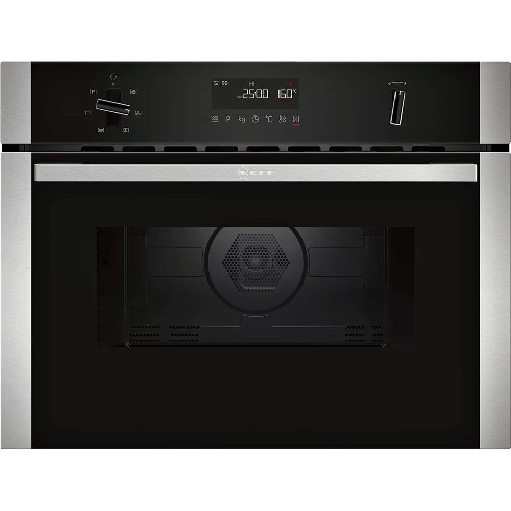 Neff C1AMG84N0B 44 Litre Built-In Combination Microwave Oven with Hot Air Grilling, 56cm Wide - Stainless Steel | Atlantic Electrics