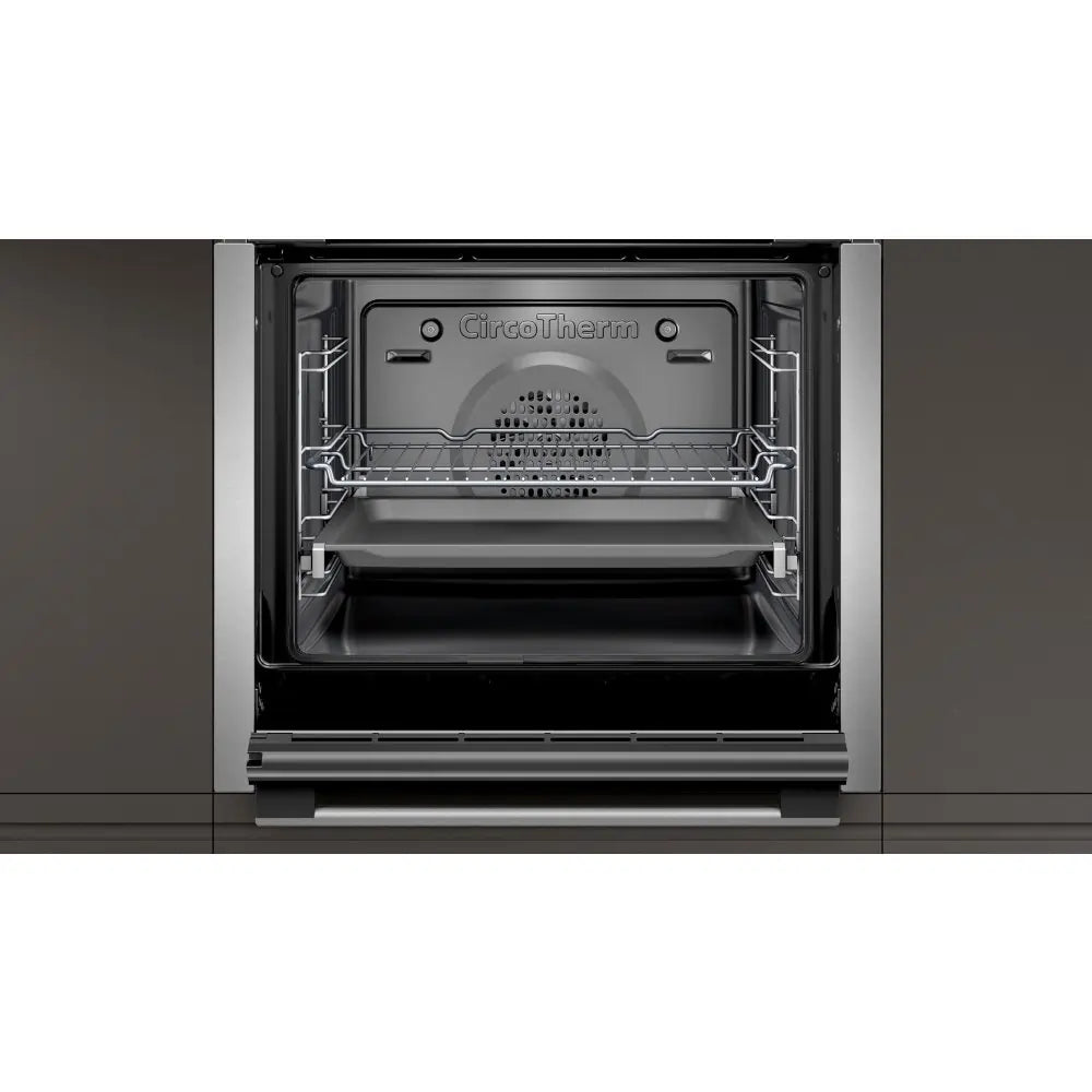 NEFF N50 Slide&Hide B6ACH7HH0B Wifi Connected Built In Electric Single Oven - Stainless Steel | Atlantic Electrics