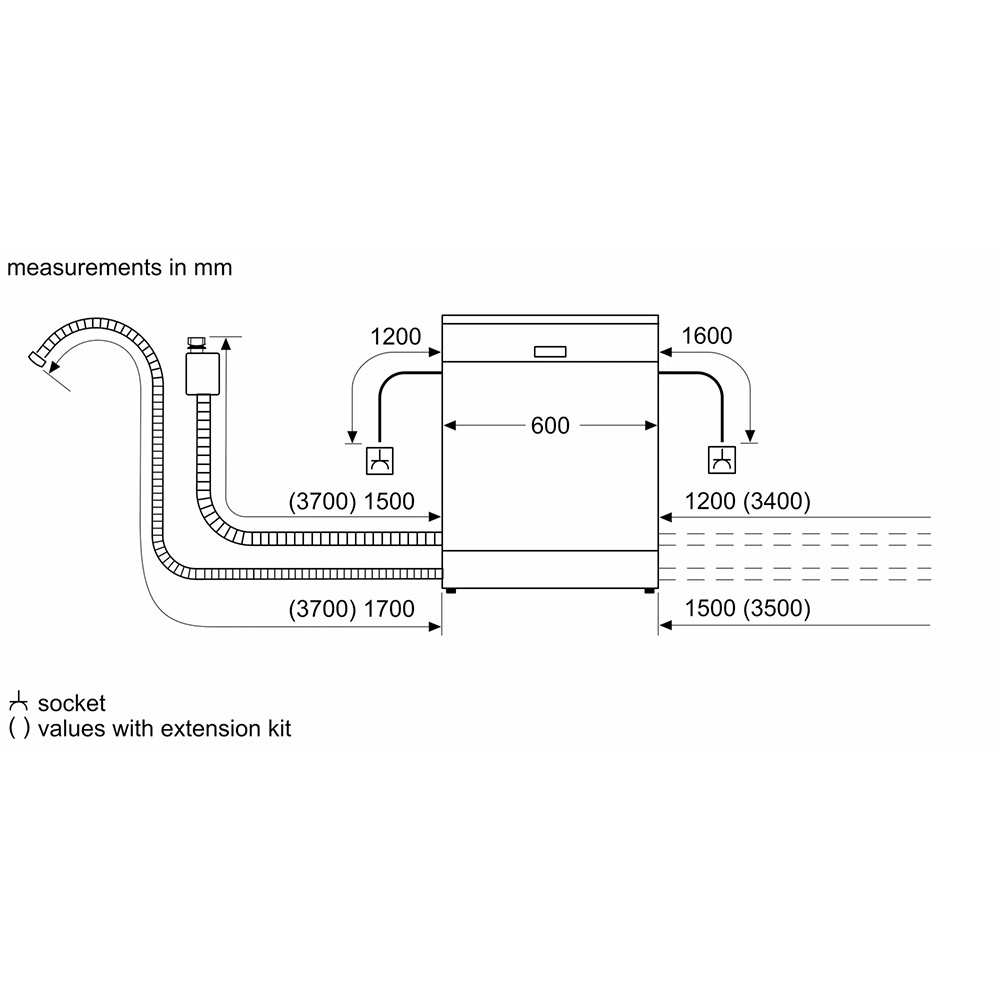 Neff S153HAX02G Fully Integrated Dishwasher 59.8cm Wide- 13 Place Settings | Atlantic Electrics - 39478283862239 