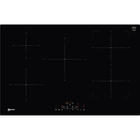 Neff T48FD23X2 5 Burner 80cm Induction Hob, Black | Atlantic Electrics