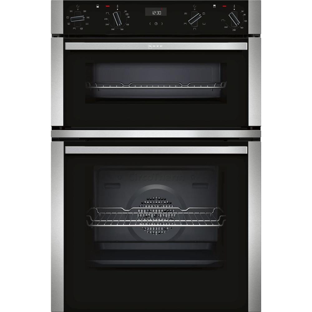 NEFF N50 U1ACE2HN0B Built In Electric Double Oven - Stainless Steel - A/B Rated | Atlantic Electrics