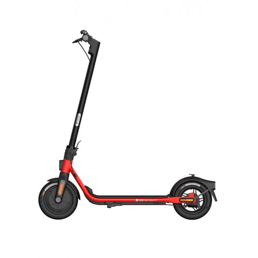 Ninebot D18E Kickscooter Powered by Segway, Electric Folding, 10-inch Air Tyres, 15.5mph - Black & Red | Atlantic Electrics