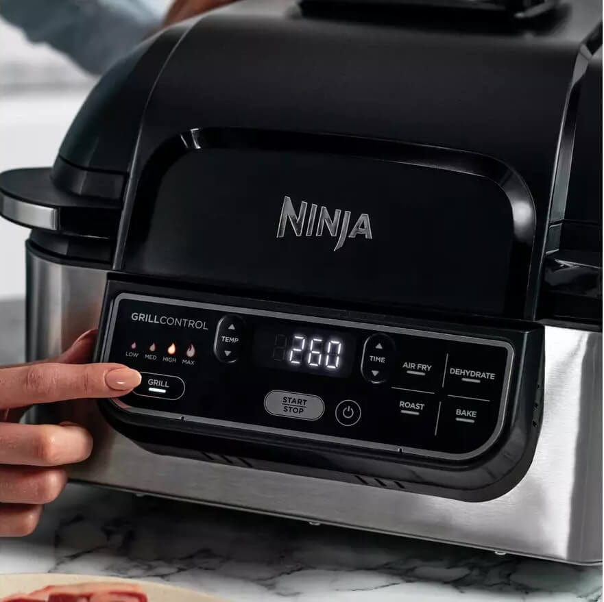 Ninja AG301UK Foodi Health Grill & Air Fryer – Black/Stainless