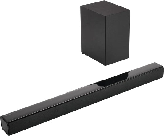 Panasonic SCHTB150EBK 2.1ch Compact Sound Bar With Wireless Subwoofer - Black | Atlantic Electrics