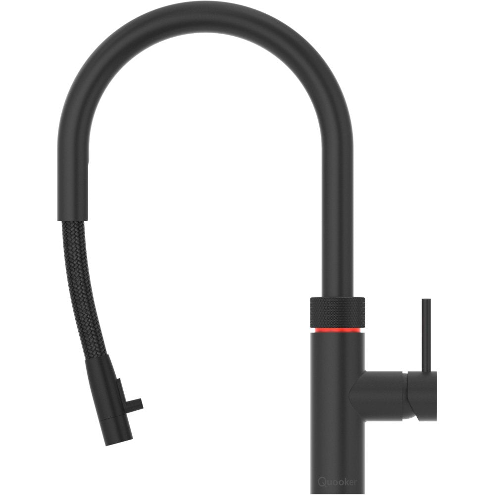 Quooker Flex PRO7 Black 3 in 1 Boiling Water Tap with 7 Liters Tank | Atlantic Electrics - 41569700905183 