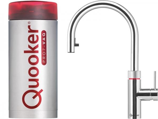 Quooker Flex PRO7 Chrome 3 in 1 Boiling Water Tap with 7 Liters Tank | Atlantic Electrics - 41559263477983 