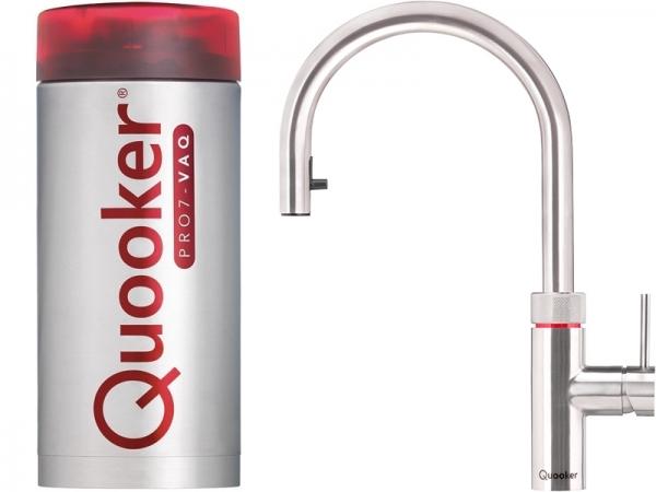 Quooker Flex PRO7 Stainless Steel 3 in 1 Boiling Water Tap with 7 Liters Tank | Atlantic Electrics - 41569700741343 