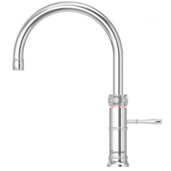 Quooker Classic Fusion Round COMBI 2.2 Chrome 3 in 1 Boiling Water Tap with 7 Liters Tank | Atlantic Electrics - 41499211956447 